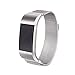 Fitbit Charge 2 Bands, Luxury Milanese Loop Woven Stainless Steel Mesh Closure Bracelet Strap Replacement Wristbands with Strong Magnet Lock for Fitbit Charge 2