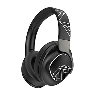 PowerLocus MoonFly Koptelefoon Over-Ear met Passief Noise Cancelling, 70uur accuduur en USB-C opladen, Draadloze…