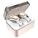True Wireless Earbuds, AMORNO Truly Bluetooth Headphones in-Ear Noise Cancelling Mini Twins Earphones Sport Sweatproof Dual Stereo Earpieces with Charging Case for Running Gym