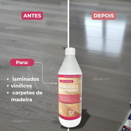 Cera resistente laminados e vinilico acetinada W&W 1L