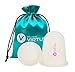 Cupping Cup Therapy Anti-Cellulite Massager - Set of 2 Anticellulite Massage Cups - Vacuum Suction Cups for Women Men Lymphatic Drainage Silicone Cupping for Cellulite Fat - Use with Cream or Oil