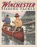 Tin Sign Winchester - Fishing Tackle , 13x16