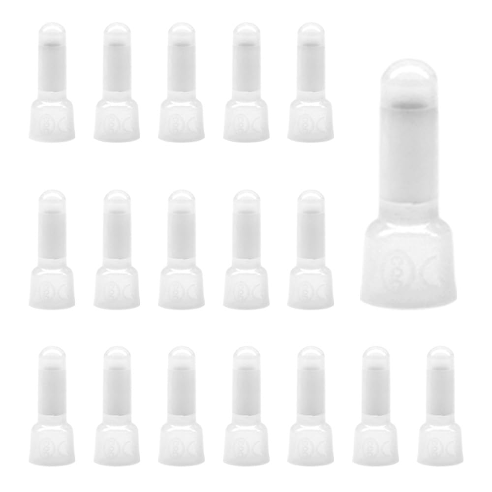 CEEYSEE 100Pcs Closed End Wire Connectors Nylon Crimp Caps Crimp Closed Line Splice Terminals Connectors (CE1)