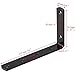 Dayree 4pcs 5''L x 3''H Shelf Brackets Thicken Iron L Wall Bracket for Wall Hanging Furniture Connector Industrial Decorative with Free Screw Accessories