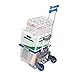 Seville Classics Folding Aluminum Convertible Utility Cart, 150 lb. Capacity, Grey