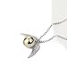 OPENDGO Harry Potter Inspired Necklace Set Time Turner Deathly Hallows Golden Snitch for Harry Potter Fans Gifts Collection or Decorations Magical Cosplay Costume Jewelry Gift (3pcs)