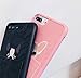UnnFiko Leather Wallet Phone Case with Credit Card Holders, Lace Dog Pocket Cover with Card Slots for iPhone 7 Plus/iPhone 8 Plus (Pink, iPhone 7 Plus / 8 Plus)