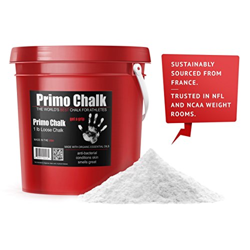 Primo Chalk 1lb Bucket Loose Chalk, Climbing Weightlifting CrossFit