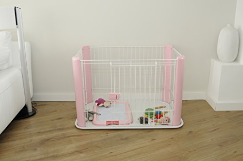 Iris Ohyama Pet Playpen CLS960, Small, Pink Buy Online