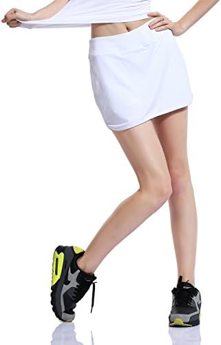 HonourTraining Women’s Flat Skort Active Skirt With Pocket For Tennis Running ETC
