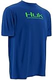 Marolina Outdoor H1200063RYLXL Huk Icon Short Sleeve Shirt, Royal, X-Large