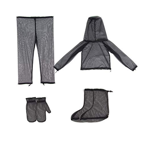 Shentesel Mosquito Insect Repellent Jacket Mesh Hooded Protective Suit for Fishing Camping - S/M - Thumbnail 7
