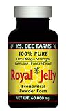 100% Pure Freeze Dried Fresh Royal Jelly - 60,000 mg YS Eco Bee Farms 2.1 oz Pow