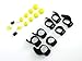 BSI OEM Original Set Replacement Yellow & Black Accessory Pack Kit 4 Pairs EarGels 4 Pairs EarWings and 4 FitClips for Jabra Sport Pulse Wireless Stereo Audio Bluetooth Earphones Headsetthumb 1