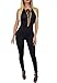 Sexy Womens Lace-up Bust Deep V Neck Key Hole Back Sleeveless Jumpsuit