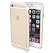 iPhone 6/6s Case - ThanoTech K11 Bumper - 6 Foot Drop Test - Lightweight Aluminum TPU - Matches Your Phone Seamlessly - Slim, Durable, and Shockproof Protection - White/Gold