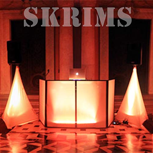 SKRIMS Super Flexible Speaker Stand Cover Four Way Stretch White