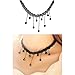 Trasfit 12 Pieces Black Velvet Choker Necklace for Women Girls, Classic Velvet Stretch Gothic Tattoo Lace