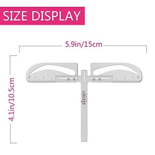 ELEVEN EVER Eyebrow Stencil Ruler kit- European Style eyebrow template Permanent Makeup Tools