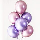 60pcs Purple Pink Chrome Shiny Metallic Latex