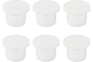MECCANIXITY Silicone Rubber Hole Plug Soft Flexible Stopper for 12-13mm Hole White 6 Pieces