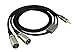 [35wcf-2] Hq 3.5mm (1/8 Inch) TRS to Dual Xlr3 Male Female Stereo Breakout Unbalanced Cable 6.56feet/2meters