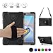 BRAECN Case for Galaxy Tab A 8.0 2018- Shock-Proof Rugged Cover Case with Adjustable Hand Strap+Portable Shoulder Strap+360 Degree Rotating Stand for Samsung Galaxy Tab A 8.0 SM-T387(Black)