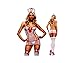 RuSong Lingerie Outfits Nurse Uniforme Girl Costume Women Nightie Cosplay for Wife Gift Hot Bodystockings