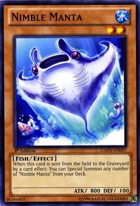 Yu-Gi-Oh! - Nimble Manta (GAOV-EN097) - Galactic Overlord - 1st Edition - Common