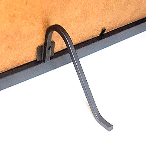 5 x Small Black Curl Up & Stand Square Wire Picture Photo Frame Stands Easel