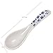 XYTMY Ceramics Soup Spoon Hand Painted Flower Porcelain Handle Chinese Asian Rice Spoon Appetizer Tableware Set of 5 Light Weight Gift for Housewife Friends Familyends and Family