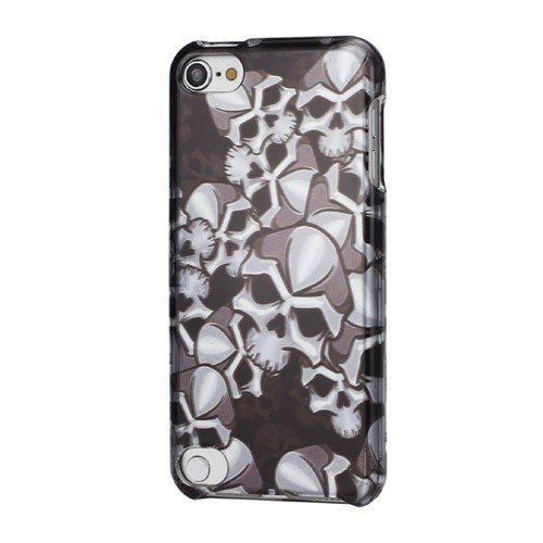 Calaveras JUJEO brillante diseño-rígida Funda de Piel para iPod touch 5
