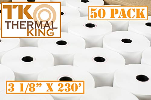 TK Thermal King, Thermal Credit Card Paper (3 1/8" x 230' - 50 Rolls), AKT453 Collection [TK Thermal King Brand] - Thumbnail 4