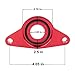 Dewhel BLOW OFF VALVE BOV SSQV SQV ADAPTER For Subaru WRX STI 02-07 IMPREZA STI 08-12 Color Red