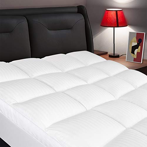 ELEMUSE Twin XL Mattress Topper, Extra Thick Mattress Pad Cover, Plush