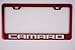 None Chevy Camaro Mirror Red License Plate Frame