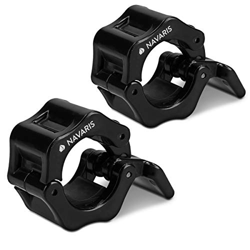 Navaris-2X-Hantelverschluss-im-Set-versch-Gren-Hantel-Schnellverschluss-1-Paar-Verschluss-Klemmen-in-Schwarz-fr-Hantelstange-Langhantel