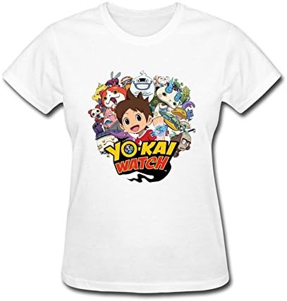 Hoyun Women Yo-Kai Watch Nate Keita And Gangs Cool T-shirt White L