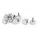 uxcell M3x8mm Nickel Plated Flat Head Knurled Thumb Screw 10pcs for Computer PC Case