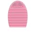 Makeup Brushegg Finger Glove Silicone Scrubber Board Hand Cleaning Tool(Pink)