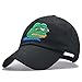 Tea.almonds Pepe Sad Frog Cap Hat Embroidered Adjustable Snapback Hat Baseball Cap Unisex (BLACK2)