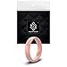 Knot Theory Breathable Silicone Wedding Rings for Men & Women | Black Rose Gold Silver Blue Red Rubber Wedding Bands for Him & Her Size 4, 5, 6, 7, 8, 9, 10, 11, 12, 13, 14, 15, 16