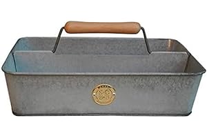 Burgon & Ball Sophie Conran Galvanized Trug, 33.5 cm Length x 21 cm Width x 13.5 cm Height, Silver