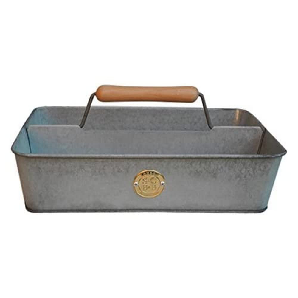 Burgon & Ball Sophie Conran Galvanized Trug, 33.5 cm Length x 21 cm Width x 13.5 cm Height, Silver