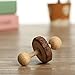 Pevor Pack of 5 Hamster Chew Toys - Natural Wooden Pine Dumbells Exercise Bell Roller Teeth Care Molar Toy for Rabbits Rat Guinea Pig and Other Small Pets Play Toy