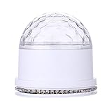 StarLight Magic Ball Light Show Device with Moving, Color-Changing LED Lights (White)