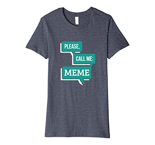 Womens please call me meme grandparent family t-shirt s…