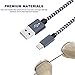 Lightning cable,[3-Pack]6.6ft Durable and Fast Charging[Dual Layer Protection] for iPhone 7/7 plus/6/6plus/6s/6splus/5/5s/5c/SE, iPad 2 3 4 Mini Air Pro, iPod -White(Black and white)