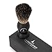 Latherwhip Shaving Brush - Best Badger Grade Hair, Rare 100% Black Badger Bristles, Resin Handle, 22mm Knot, 54mm Loft, Gift Box - Fits Most Shave Stands, For Men Who Use Safety, DE, and Mach 3 Razors