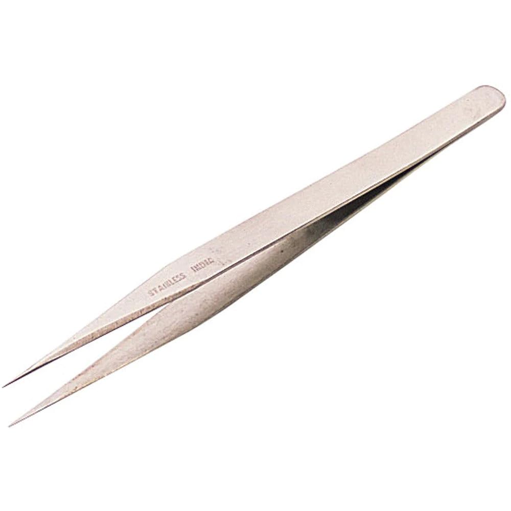 Draper 19670 Straight Tweezers with Fine Point, 120mm , Blue